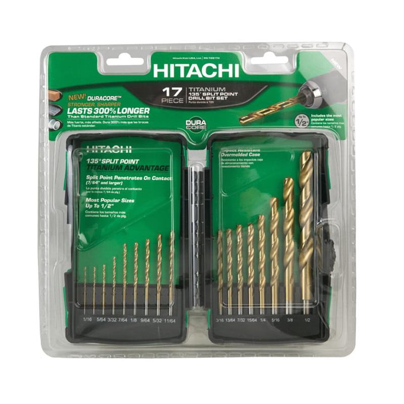 Hitachi 728174 17Piece Titanium Drill Bit Set
