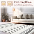 thumbnail image 2 of ODIKA 4'x6' Machine Washable Non-Slip Area Rug, Cotton Farmhouse Accent High Traffic Rug, Black, 272627, 2 of 7