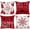 Red, variant on Christmas Pillow Covers 20x20 Set of 4 Farmhouse Christmas Decorations Happy Holidays Holly Jolly Snowflake Merry Christmas Decor Pillow Cover Cushion Case for Couch Sofa(Red)