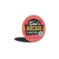 thumbnail image 3 of Dad's Arcade Novelty Sign, Metal Wall Decor - 12" Round, 3 of 4