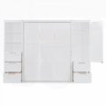 thumbnail image 3 of Lit de Rangement Restonic - Grand, Blanc/gris & Disposition Personnalisable, 3 of 26