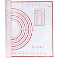 thumbnail image 2 of Silicone Pastry Mat Non-Stick Baking Mats Kneading Pad Non-Slip Counter Matts with Measurement Board Oven Liner for Fondant Rolling Dough Pie Crust Pizza and Cookies - Red, 2 of 5
