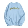 thumbnail image 3 of Womens Ugly Christmas Sweatshirts Crewneck 2025 Christmas Trees Long Sleeve Xmas Holiday Lightweight Pullover Light Blue Medium, 3 of 4