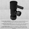 thumbnail image 4 of Westbrass D105QR-62 Round Lever 1/4-Turn Angle Stop 1/2" Copper x 3/8" Compression, Matte Black, 4 of 4