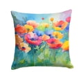 thumbnail image 2 of Anemones in Watercolor Throw Pillow 14 in x 14 in, 2 of 2