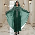 thumbnail image 4 of Xuyuer Women's Solid Color Bedazzled Batwing Sleeve Kimono Cover-Up&nbsp;- Glamorous Loose Layer for Evening Outings and Special Occasions, 4 of 5