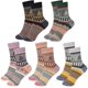 thumbnail image 1 of Calcetines de lana para mujer, 5 pares de calcetines gruesos y cómodos, calcetines de invierno de punto, 1 of 5