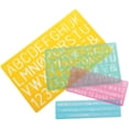 thumbnail image 3 of Westcott Lettering Stencils, Assorted Sizes and Colors, Set of 4, 3 of 3