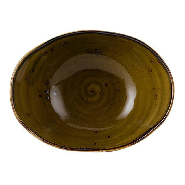 Tuxton GGW-403 20 oz Geode Walnut Capistrano Bowl, Brown