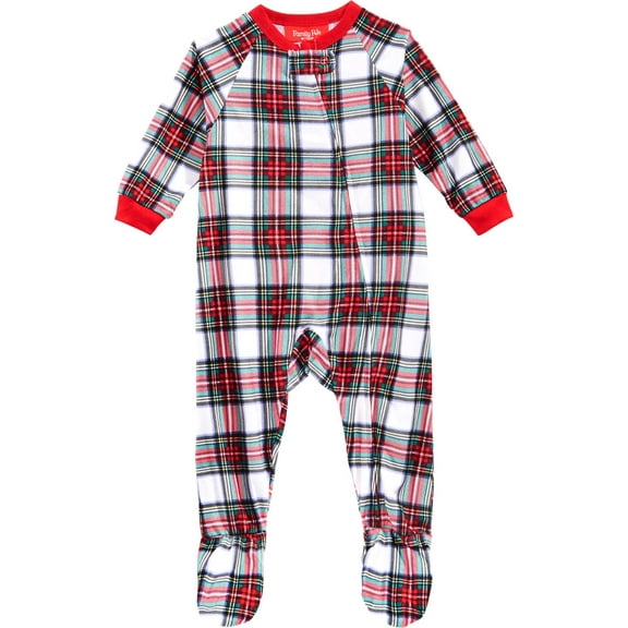 Family PJs Christmas Infant Footed Pajamas Red 24 MO
