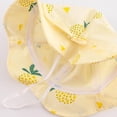thumbnail image 2 of Eleanos Baby Sun Hat Wide Brim Bucket Hats Outdoor Summer Hat for Toddler Infant Girls Pineapple Print Bow Breathable Hat, 2 of 5