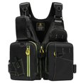 thumbnail image 1 of Fishing Life Jacket Multiple Pockets Floatation Vest Adults Buoyancy Waistcoat, 1 of 8