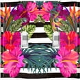 thumbnail image 1 of Metal Light Switch Plate Cover Hibiscus Flower Wreath Zebra Stripes FLW030, 1 of 13