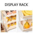 thumbnail image 6 of JZROCKER 2 Layer Wood Fruit Bowl Holder And Bread Basket Display Shelves Ideal For Storing Fruits Vegetables Snacks In Kitchen, 6 of 6