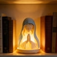 thumbnail image 5 of Virgin Mary Prayer Night Light, LED Devotional Table Lamp with Soft Eye Protection, Elegant Religious Statue Lamp for Home Bedroom Living Room Decoration Gifts, 5 of 7