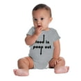 thumbnail image 4 of Food In Poop Out Funny Hungry Baby Romper Boys or Girls Infant Baby Brisco Brands 12M, 4 of 6
