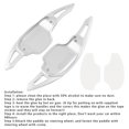 thumbnail image 4 of Steering Wheel Paddle Shifter Covers For Chevy Camaro 12-15 Aluminium Silver, 4 of 12