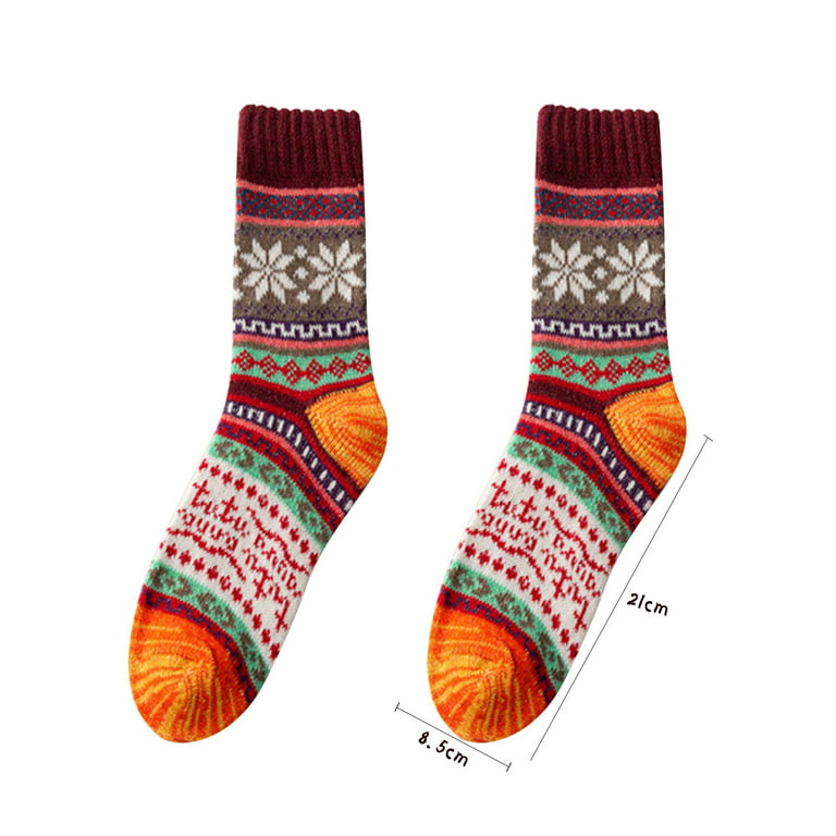 Women Thickened Socks Christmas Socks Christmas Wnter Socks Calcetines Meias - Walmart.com