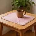 thumbnail image 6 of SouMaox Placemat Set Decorative Table Mat, Rectangular Placemat for Dining Table Protection, Classic Checkered Design, 11.8" x 15.7" Pink, 6 of 8