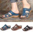 thumbnail image 2 of Ladies Orthopedic Shoes Open Toe Sandals Ladies Platform Slippers Summer Beach Rubber Soft Sole, 2 of 4