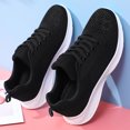 thumbnail image 4 of Zapatos Tenis Deportivos Mujeres Que Hacen Punto Con Cordones Caja Ancha para El Dedo Del Pie Entrenamiento Yoga, 4 of 8