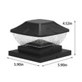 thumbnail image 3 of Vikakiooze Solar Post Lights Outdoor Fence Cap Light For Posts Patio Garden Decoration White Lighting Black，Lighting Solar Outdoor Post Cap Lights Light For Fence, 3 of 9