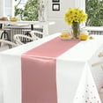 thumbnail image 4 of Nappe de banquet Exquise Rose Doré Spéciale Résistante à l'Usure 137*274CM polyester pour Rendez-Vous, 4 of 4