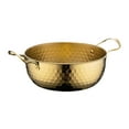 thumbnail image 4 of Baoblaze Korea Ramen Pot Double Ear Noodles Cooking Pot for Camping Restaurant Picnic Gold 22cm, 4 of 8