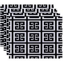 Simply Daisy 18" x 14" Geometric Decorative Placemats, Set of 4