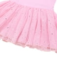thumbnail image 5 of iiniim Kids Girls Shiny Long Sleeve Ballet Dance Tutu Dress Dancewear Gymnastics Skirted Leotard, 5 of 7