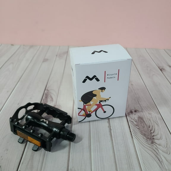 M bicycle pedals Black Aluminum Alloy Bicycle Pedals – Lightweight, Anti‑Slip, Easy‑Install, Universal Fit for Road & Mountain Bikes Go out, get more chances