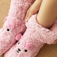 thumbnail image 4 of iOPQO Slipper Socks for Women, Gripper Socks for Women, Comfortable Socks for Women, Fluzzy Socks, Thick Socks Women, Pink One Size, 4 of 4