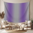thumbnail image 2 of Purple Ombre Tapestry for Bedroom Wall Hanging Tapestry, Grey Modern Art Farmhouse Ceiling Backdrop Tapestries Poster Blanket Wall Decor for Teens Room Living Room Dorm 55" x 73", 2 of 8