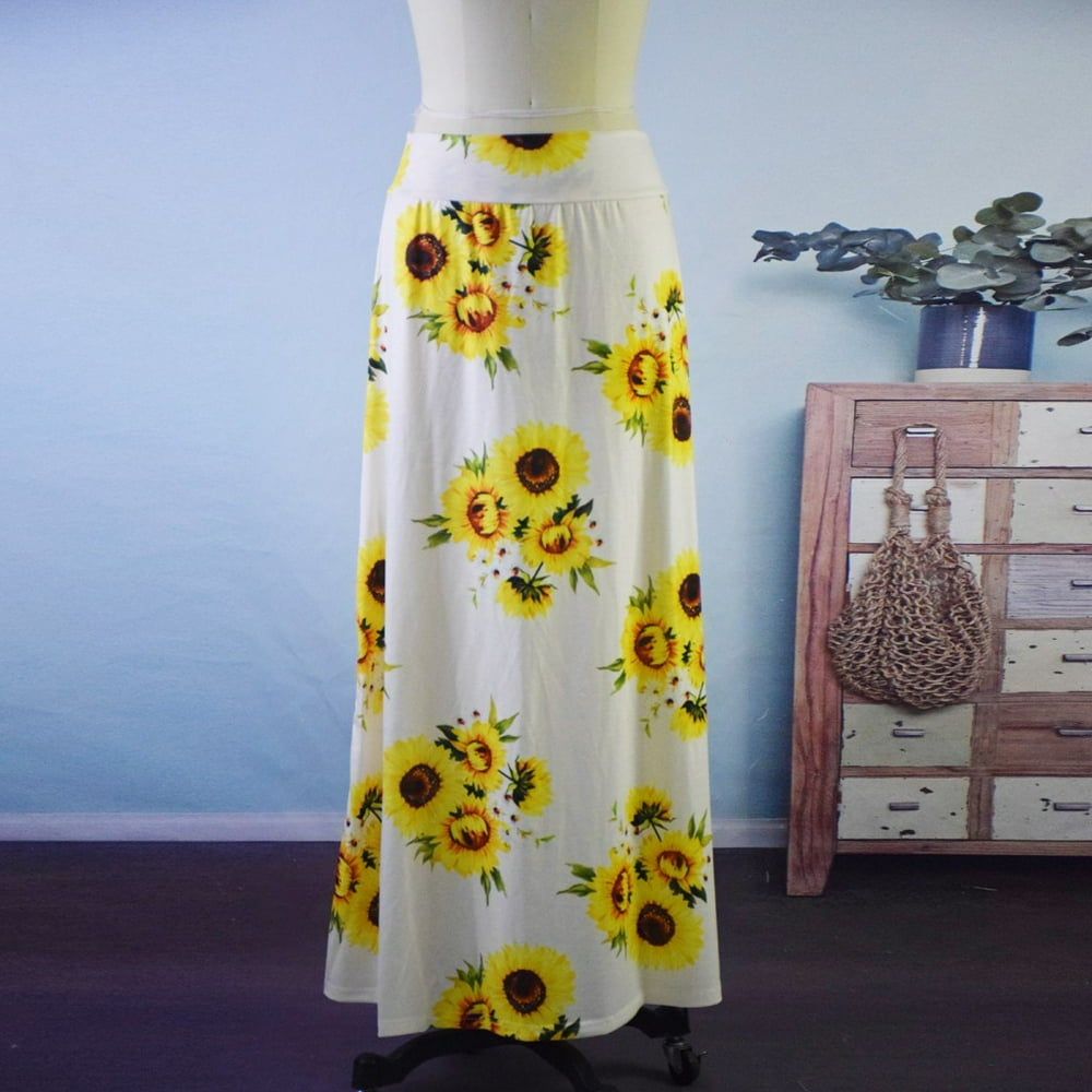sunflower maxi skirt