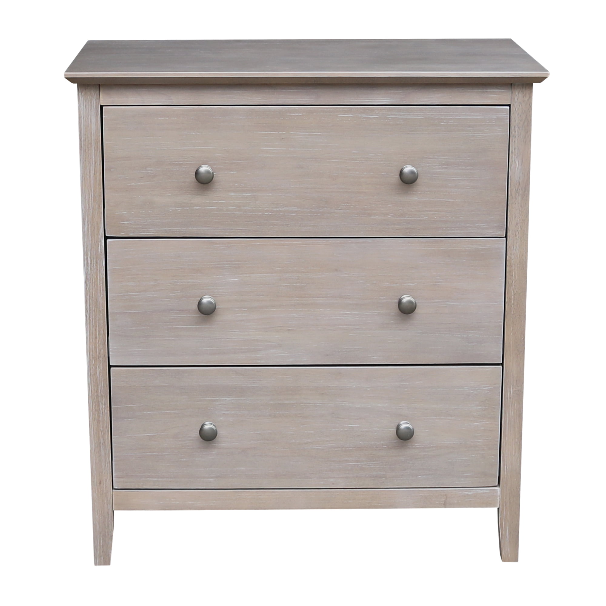 Chest with 3 Drawers - Washed Gray Taupe - Walmart.com