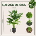 thumbnail image 2 of Planta artificial Der Rose Monstera de 70 cm de altura con maceta, 2 of 6