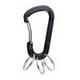 thumbnail image 1 of Hebilla de seguridad de aleación con 3 uds. De anillos, Clip para llavero, ganchos para colgar rápidos (negro) Tmvgtek excursión de campamento, 1 of 9