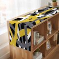 thumbnail image 6 of Table Runners 72 Inches Long Dress Scarves, Yellow Black Geometric Farmhouse Kitchen/Dining Table Runner, Coffee Tablerunners, Modern Art Abstract Grey Line 14x72 Inch, 6 of 9