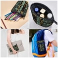 thumbnail image 5 of Xecao Lilies Flowers Print Telescopic Pencil Bag Pen Holder Pop Up Stationery Case Stand-up Retractable Transformer Bag Standing Organizer, 5 of 6