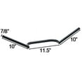 thumbnail image 3 of Krator Motorcycle Handlebar 7/8" Black Cafe Racer Clubman Compatible with Kawasaki KDX 175 200 220 250, 3 of 4
