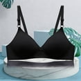 thumbnail image 4 of VONCOS Wireless Bra for Women Plus Size Black XXL, Seamless Comfort Wirefree Bralette with Lightly Padded Cups for Everyday T-Shirt & Lounge,Size 2XL, 4 of 5