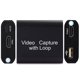 thumbnail image 3 of Tarjeta de captura HDMI con bucle de salida USB 2.0 Collector Streaming Grabación de video en vivo en tiempo real (negro), 3 of 5