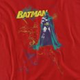 thumbnail image 2 of Batman Bat Spray Women's T Shirt, Red, X-Large, 2 of 6
