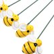 thumbnail image 4 of 10 Uds. De yardas de abeja, decoración artística, adorno de abeja de plástico, estaca para patio, adornos decorativos para jardín, 4 of 4