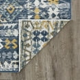 thumbnail image 6 of 5x7 Water Resistant, Indoor Outdoor Rugs for Patios, Front Door Entry, Entryway, Deck, Porch, Balcony | Outside Area Rug for Patio | Navy, Moroccan | Size: 5'3'' x 7'3'', 6 of 10