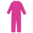 thumbnail image 4 of Fldy Kids Boys' Dance Coveralls Long Sleeves Zipper Jumpsuit Overalls One Piece Suit Street Dance Hot Pink 16, 4 of 5