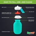 thumbnail image 4 of Bolsa reutilizable de silicona Bottle Squeasy Snacker Aqua de 180 ml, 4 of 9
