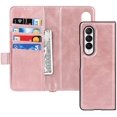 thumbnail image 6 of Galaxy Z Fold 3 5G Case with S Pen Holder,Detachable 2 in 1 Magnetic Galaxy Z Fold 3 Wallet Case,PU Leather 4 Credit Card Slots & Wrist Strap Back Case for Samsung Galaxy Z Fold 3 5G,Rosegold, 6 of 14