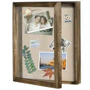 Home Decor Hangs Decoration Shadow Box Display Cabinet 8 * 10 Linen Back Souvenir Photo Storage Box