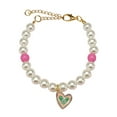 thumbnail image 1 of Collar Pet Pearl Necklace Plastic Adjustable for Cats Dogs Daily Wear Parties, 1 of 3